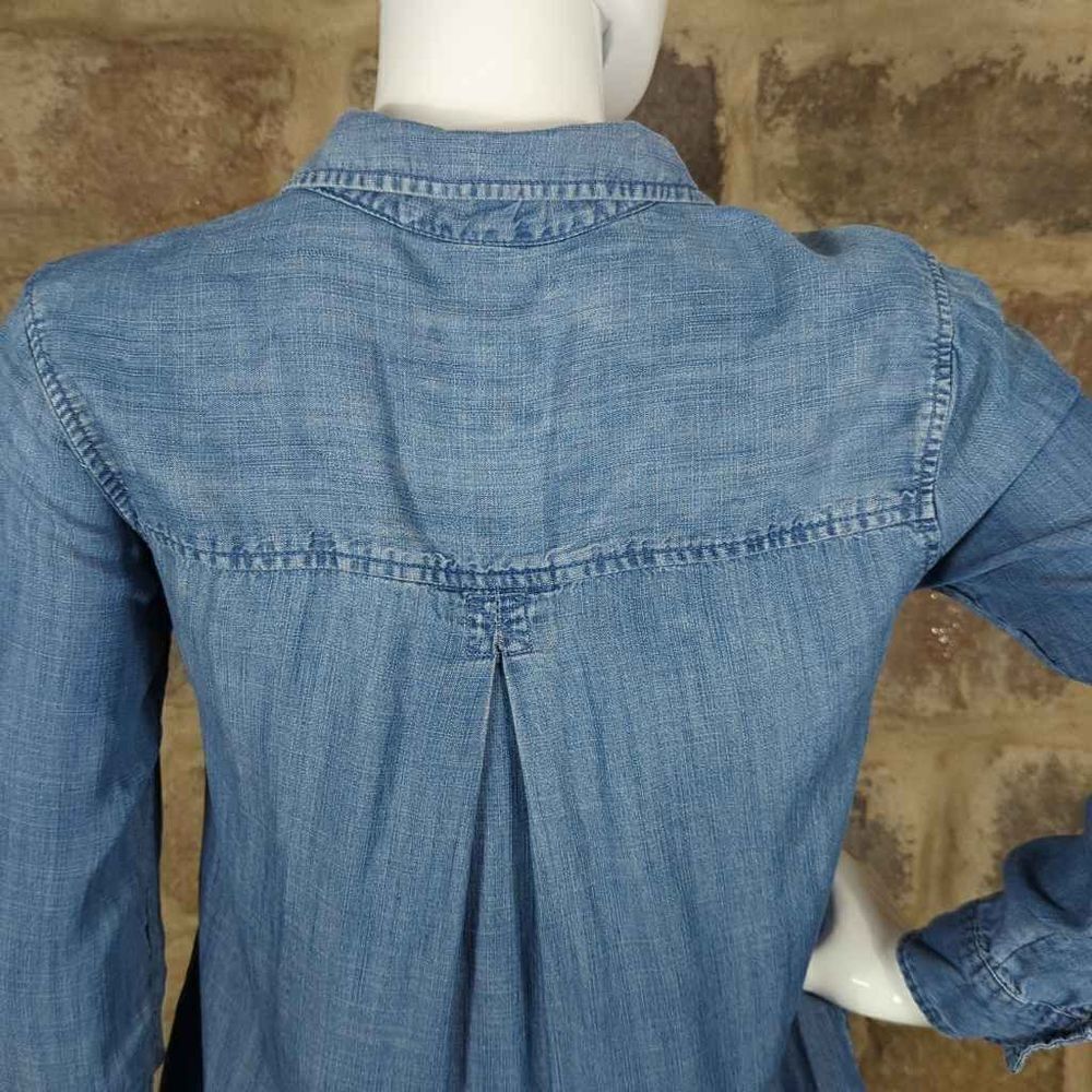 American Eagle Outfitter chambray long sleeve blouse size XS - Picture 7 of 12